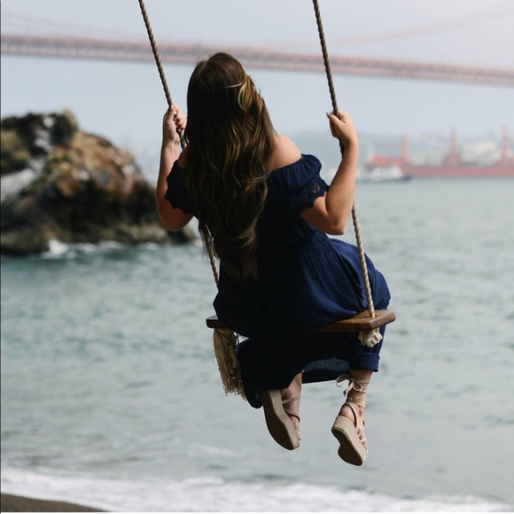 Cream Kid Suede Wrap Around Gladiator Platform - Picture 5 of 5